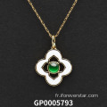 Mariage Green Jadeite Pendant